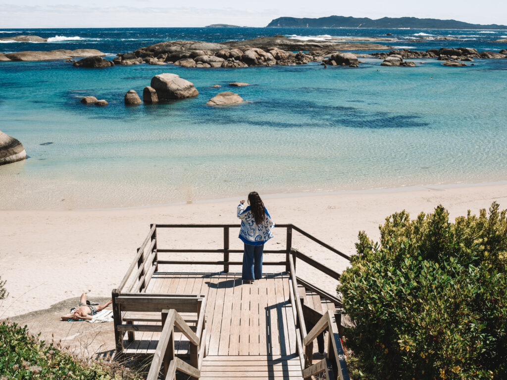 The view at Greens Pool in Denmark, Western Australia